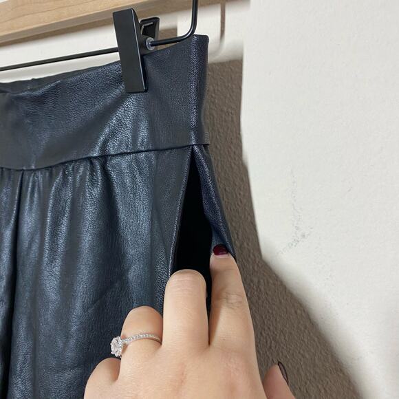 Commando Black Faux Leather Joggers Size Small - Picture 5 of 14